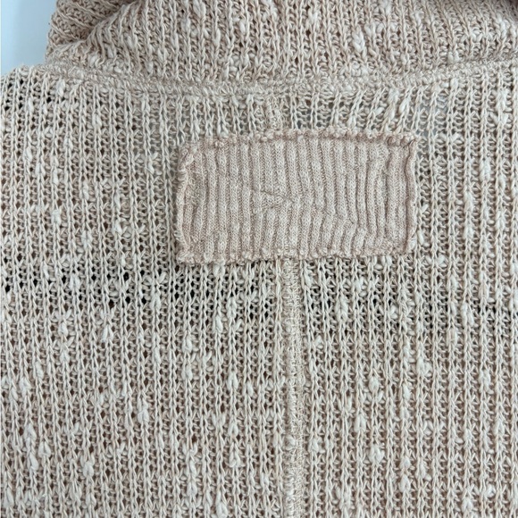 FREE PEOPLE Tommy Turtleneck Sweater Womens Peach Long Sleeve Nubby Knit large - Picture 10 of 16